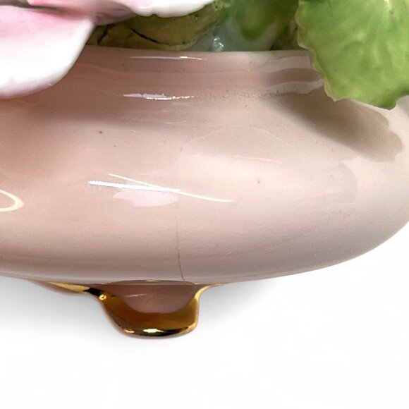 VTG Royal Adderley England Bone China Flower Rose Bouquet In Footed Bowl 2.5" - Picture 5 of 8